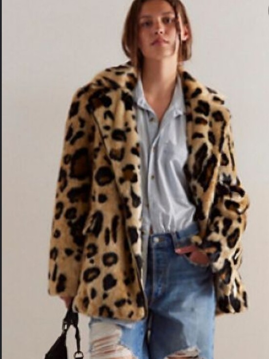 Free People Jackets & Blazers - Free People Leopard Bella Faux-Fur Jacket